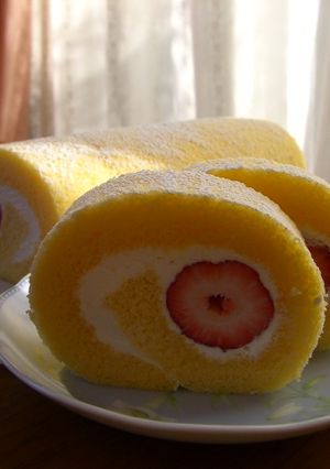 ふわふわロールケーキ-レシピのメイン写真
