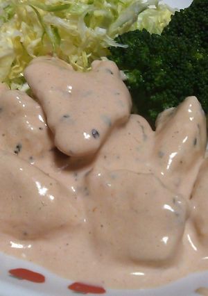 春爛漫♪桜色ソースｄｅチキン-レシピのメイン写真