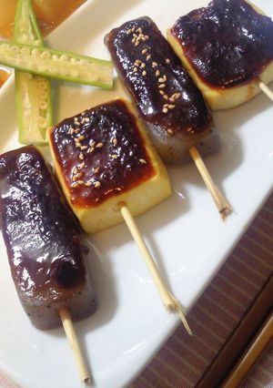 ★豆腐と蒟蒻の田楽(柚子味噌・甘味噌)★-レシピのメイン写真