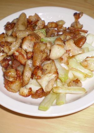 熟味酢で♪鶏皮&ネギ-レシピのメイン写真