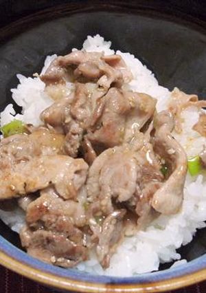 超高速！ネギ塩豚カルビ丼-レシピのメイン写真