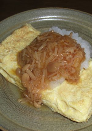 　大根おろしでだし巻き卵　なめたけイン！-レシピのメイン写真