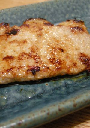 酒粕&味噌で柔らかく漬けた豚ロース肉焼き-レシピのメイン写真