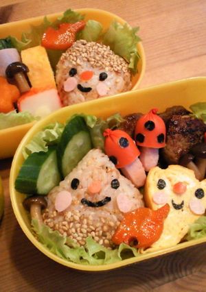 ＊キャラ弁　秋の仲間たち弁当-レシピのメイン写真