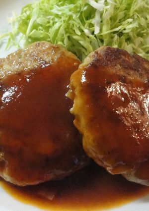 シンプルなハンバーグ-レシピのメイン写真