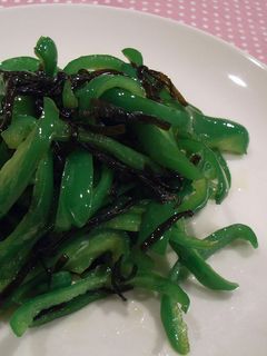 味付け簡単☆塩昆布とピーマンの炒め物-レシピのメイン写真