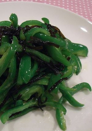 味付け簡単☆塩昆布とピーマンの炒め物-レシピのメイン写真