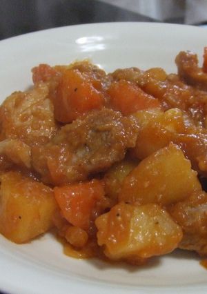 トマトなしでも♪*チキンのトマト煮込風*-レシピのメイン写真