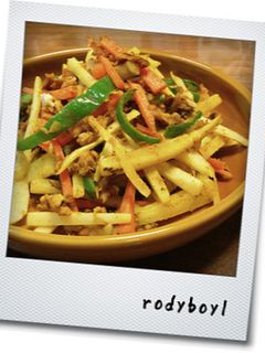 大根の皮で☆千切り野菜とツナのカレー炒め-レシピのメイン写真