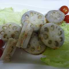 รูปของ さくさく★れんこんのえび挟み焼き