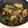 超時短★白菜とダイコンの葉の炒め物