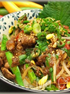 プルコギ風丼ぶり-レシピのメイン写真