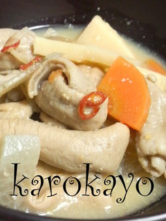 白味噌使用【もつ煮込み】-レシピのメイン写真