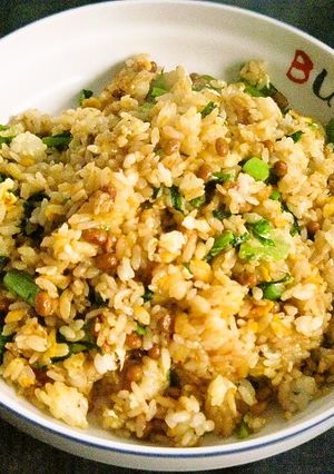 納豆和風チャーハン-レシピのメイン写真