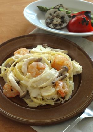 えびのクリームパスタ-レシピのメイン写真