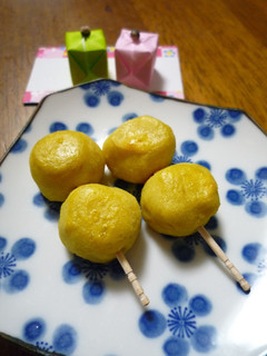 おひな祭りに♡スイートポテトだんご♬-レシピのメイン写真