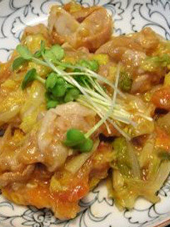 ピリ辛激ウマ☆白菜と豚肉の豆板醤炒め煮-レシピのメイン写真