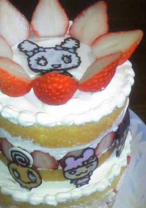 バースデーケーキ（キャラデコ）2段-レシピのメイン写真