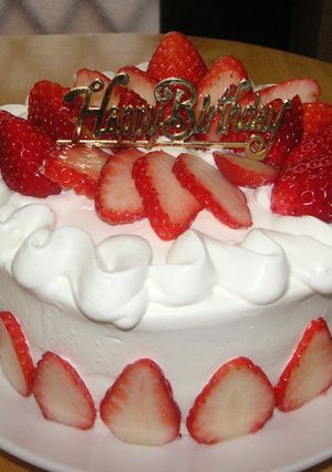生クリームのケーキ-レシピのメイン写真