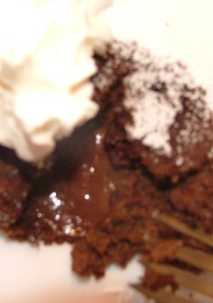 バレンタインに　とろけるチョコケーキ-レシピのメイン写真