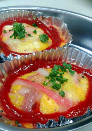 ☆卵でお弁当の簡単ミニキッシュ☆-レシピのメイン写真