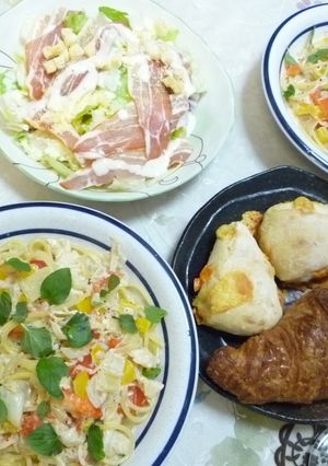 鮭とパプリカのクリームパスタ-レシピのメイン写真