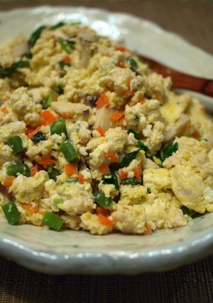 我が家のご飯にかける炒り豆腐！-レシピのメイン写真