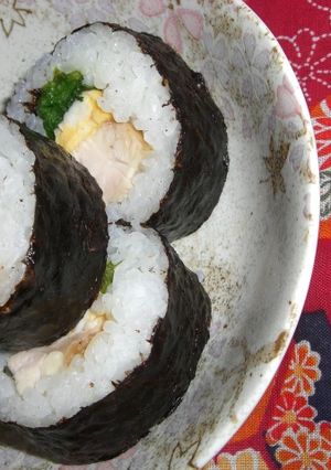 ✿鶏玉❀ほうれん草の✿海苔巻き-レシピのメイン写真