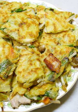 じゃがいも＆片栗粉で☆もちもちチヂミ♪-レシピのメイン写真