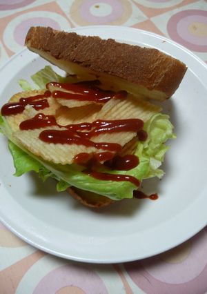私的ヒット☆ポテトチップスサンドイッチ-レシピのメイン写真