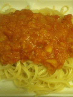 カボチャとトマトのパスタ-レシピのメイン写真