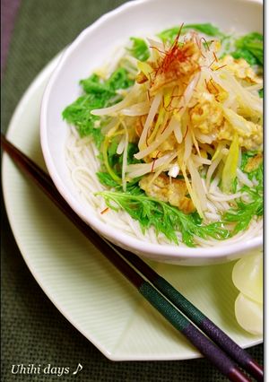 イカ天とシャキシャキ野菜のにゅうめん-レシピのメイン写真