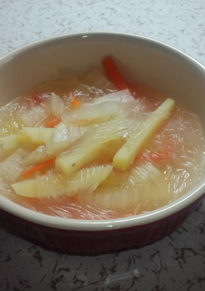 あまった野菜とはるさめの韓国風スープ-レシピのメイン写真