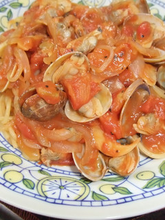 ピリ辛!!あさりのトマトソースパスタ-レシピのメイン写真