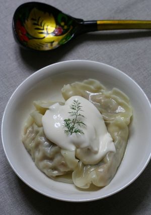 ロシア風餃子の食べ方-レシピのメイン写真