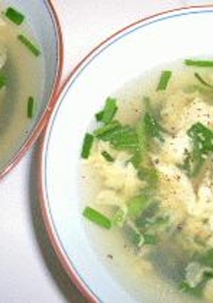 ニラスープ（餃子のお供に・・）-レシピのメイン写真