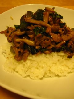キュウリと豚肉の味噌炒め丼-レシピのメイン写真