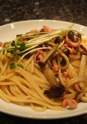 イカの塩辛の☆パスタ☆めちゃおいしい❤-レシピのメイン写真