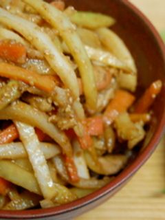 韓国風!!大根の皮のきんぴら-レシピのメイン写真