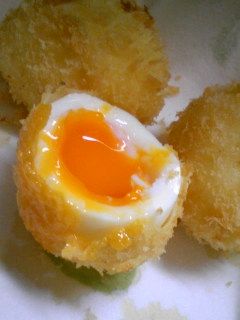 半熟卵がとろ〜り温玉揚げ♪-レシピのメイン写真