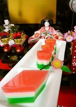◎ひなまつり◎菱餅色寒天◎-レシピのメイン写真