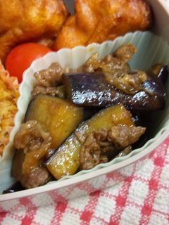 お弁当に☆牛なす炒め-レシピのメイン写真