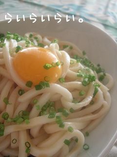 簡単!釜玉うどん風☆-レシピのメイン写真