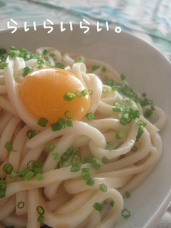 簡単!釜玉うどん風☆-レシピのメイン写真