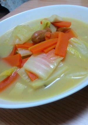 マイルド＆スパイシーな白菜カレースープ-レシピのメイン写真
