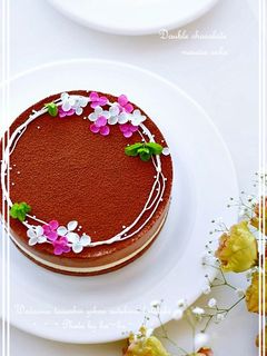 ♡ダブルチョコムースケーキ♡-レシピのメイン写真
