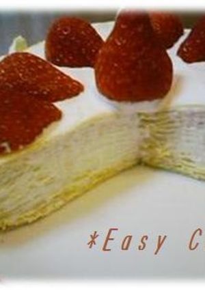 ホットケーキミックスで☆苺のミルクレープ-レシピのメイン写真