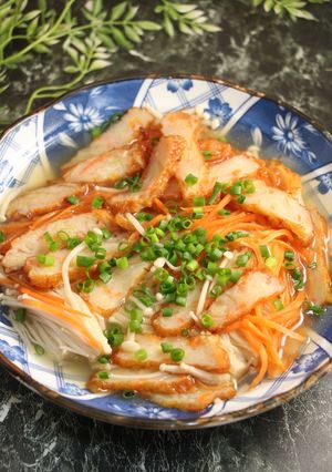 簡単！野菜天とエノキの出汁煮-レシピのメイン写真