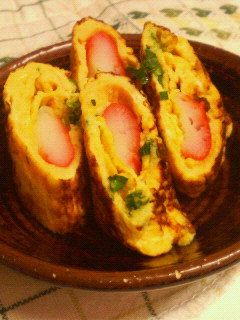 カニカマ×ネギの卵焼き(*´∇`*)-レシピのメイン写真