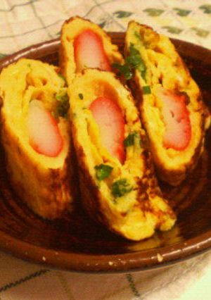 カニカマ×ネギの卵焼き(*´∇｀*)-レシピのメイン写真